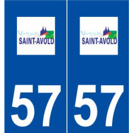57 Saint-Avold logo autocollant plaque stickers ville