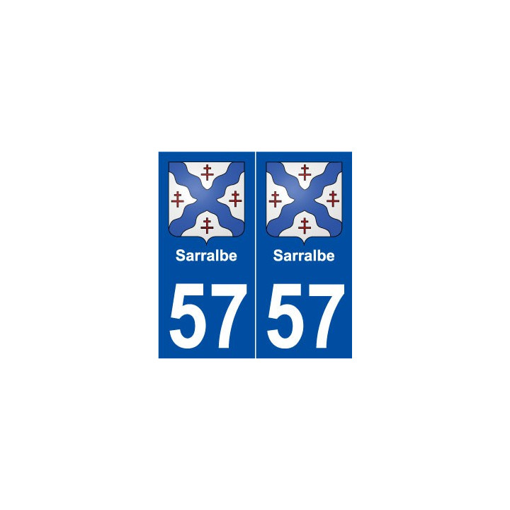 57 Sarralbe blason autocollant plaque stickers ville