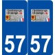 57 Serémange-Erzange logo autocollant plaque stickers ville