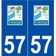 57 Talange logo autocollant plaque stickers ville