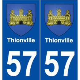 57 Thionville blason autocollant plaque stickers ville