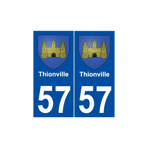 57 Thionville blason autocollant plaque stickers ville
