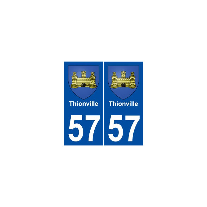 57 Thionville blason autocollant plaque stickers ville