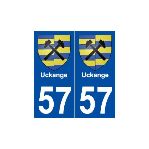 57 Uckange blason autocollant plaque stickers ville