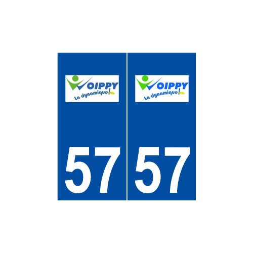 57 Woippy logo autocollant plaque stickers ville
