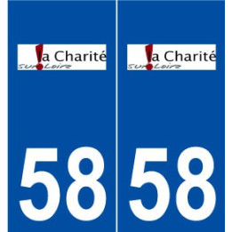 58 La Charité-sur-Loire logo autocollant plaque stickers ville