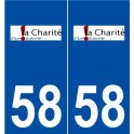 58 La Charité-sur-Loire logo autocollant plaque stickers ville
