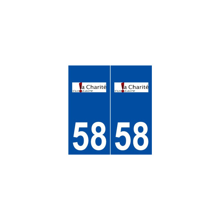 58 La Charité-sur-Loire logo autocollant plaque stickers ville