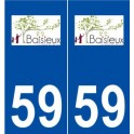 59 Baisieux logo autocollant plaque stickers ville