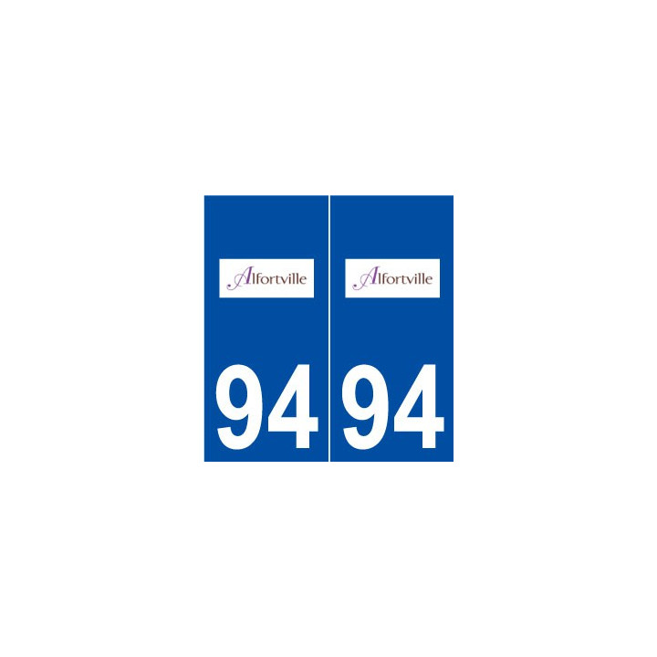 94 Alfortville logo autocollant plaque stickers ville