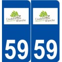 59 Coudekerque-Branche logo autocollant plaque stickers ville