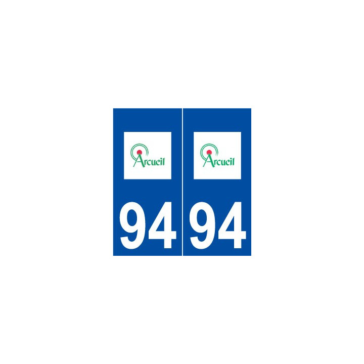 94 Arcueil logo autocollant plaque stickers ville