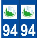 94 Boissy-Saint-Léger logo autocollant plaque stickers ville