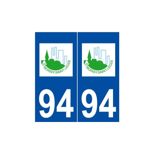 94 Boissy-Saint-Léger logo autocollant plaque stickers ville