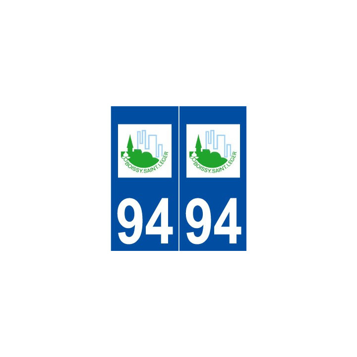 94 Boissy-Saint-Léger logo autocollant plaque stickers ville