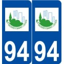 94 Boissy-Saint-Léger logo autocollant plaque stickers ville