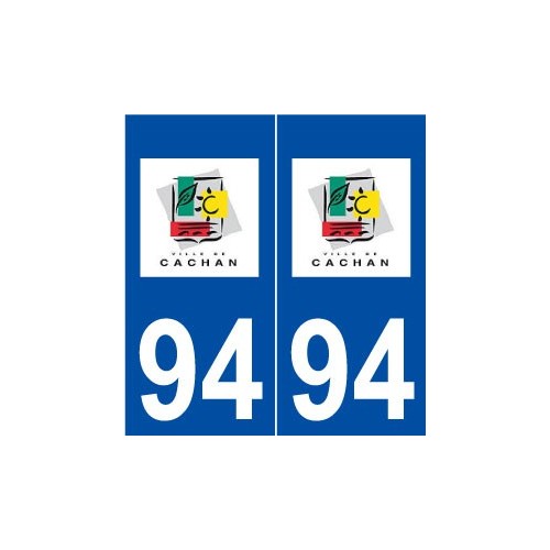 94 Cachan logo autocollant plaque stickers ville