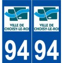 94 Choisy-le-Roi logo autocollant plaque stickers ville