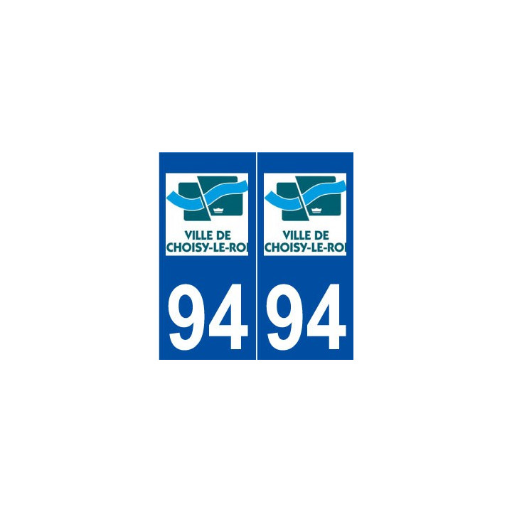 94 Choisy-le-Roi logo autocollant plaque stickers ville