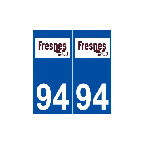 94 Fresnes logo autocollant plaque stickers ville