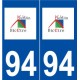 94 Le Kremlin-Bicêtre logo autocollant plaque stickers ville