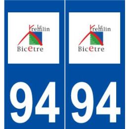 94 Le Kremlin-Bicêtre logo autocollant plaque stickers ville