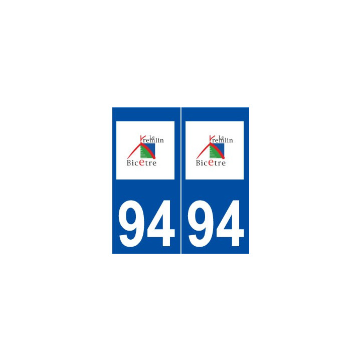 94 Le Kremlin-Bicêtre logo autocollant plaque stickers ville