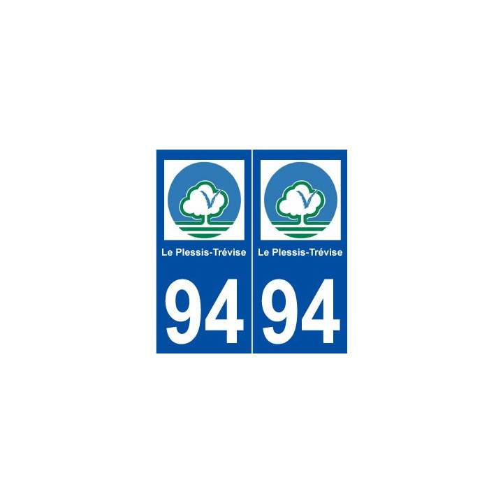 94 Le Plessis-Trévise logo autocollant plaque stickers ville