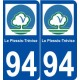 94 Le Plessis-Trévise logo autocollant plaque stickers ville