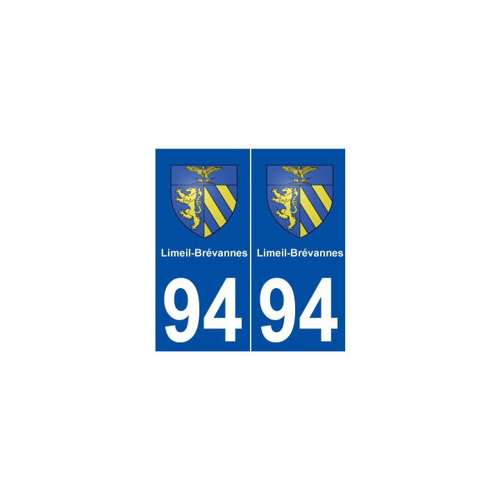 94 Limeil-Brévannes blason autocollant plaque stickers ville