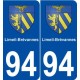 94 Limeil-Brévannes blason autocollant plaque stickers ville