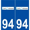 94 Limeil-Brévannes logo autocollant plaque stickers ville