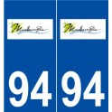 94 Marolles-en-Brie logo autocollant plaque stickers ville