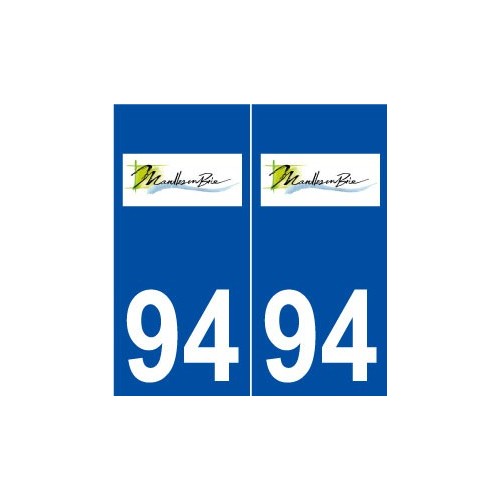 94 Marolles-en-Brie logo autocollant plaque stickers ville