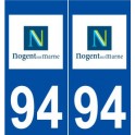 94 Nogent-sur-Marne logo autocollant plaque stickers ville