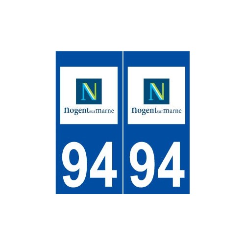94 Nogent-sur-Marne logo autocollant plaque stickers ville