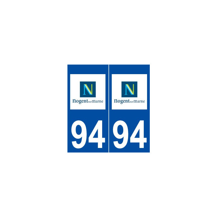 94 Nogent-sur-Marne logo autocollant plaque stickers ville