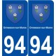 94 Ormesson-sur-Marne blason autocollant plaque stickers ville