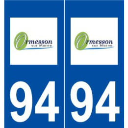 94 Ormesson-sur-Marne logo autocollant plaque stickers ville