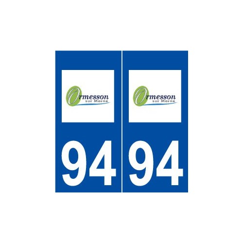 94 Ormesson-sur-Marne logo autocollant plaque stickers ville