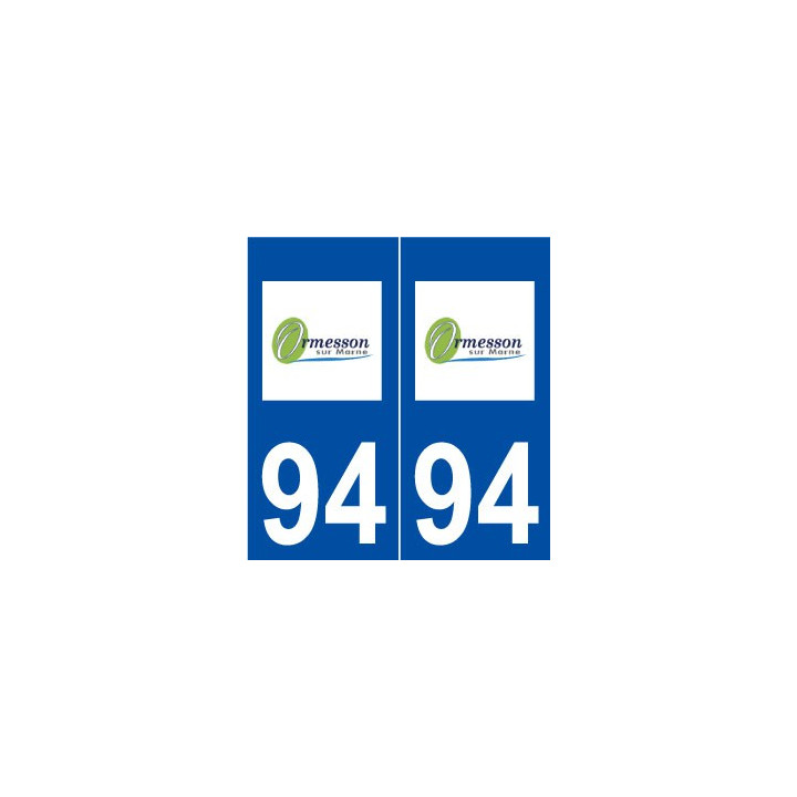 94 Ormesson-sur-Marne logo autocollant plaque stickers ville