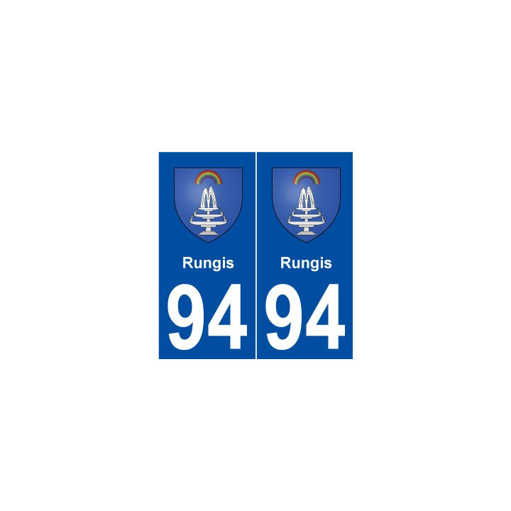 94 Rungis blason autocollant plaque stickers ville