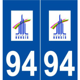 94 Rungis logo autocollant plaque stickers ville