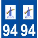 94 Rungis logo autocollant plaque stickers ville
