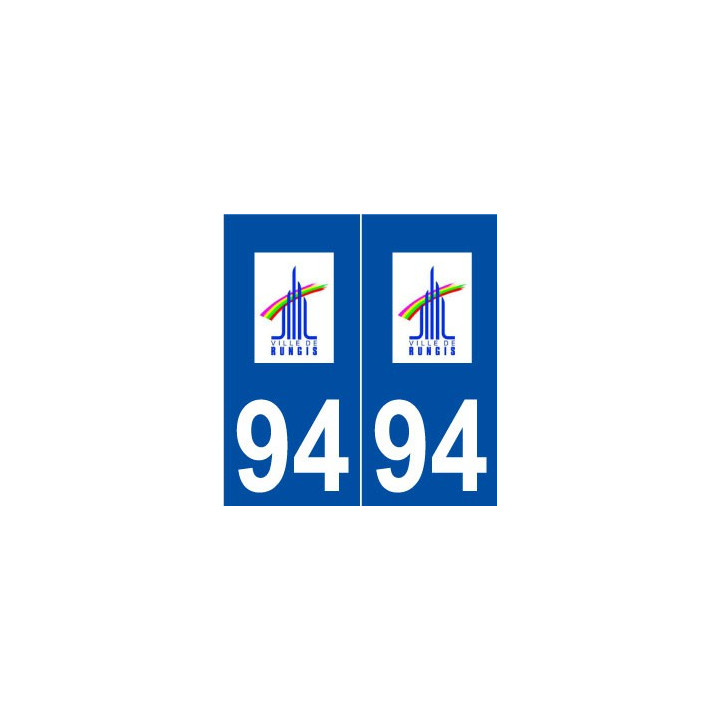 94 Rungis logo autocollant plaque stickers ville
