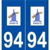 94 Rungis logo autocollant plaque stickers ville