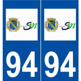 94 Saint-Maur-des-Fossés logo autocollant plaque stickers ville