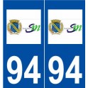 94 Saint-Maur-des-Fossés logo autocollant plaque stickers ville