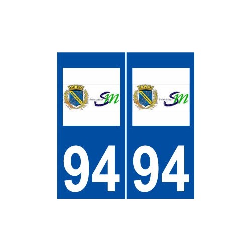 94 Saint-Maur-des-Fossés logo autocollant plaque stickers ville