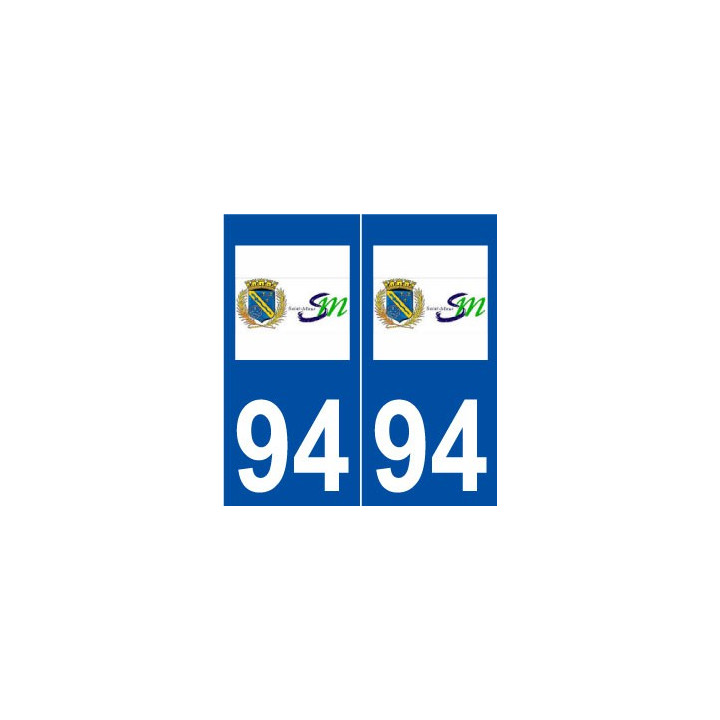 94 Saint-Maur-des-Fossés logo autocollant plaque stickers ville